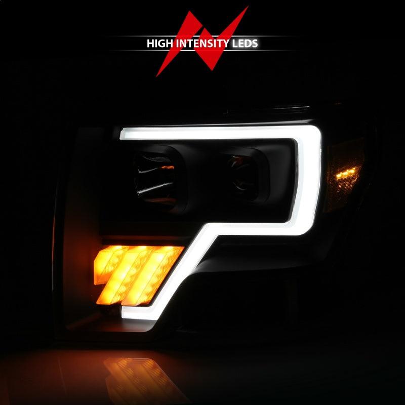 ANZO 2009-2014 Ford F-150 Projector Light Bar G4 H.L. Black Amber | Too Fast Autoparts | Order Online | Canada & USA Shipping