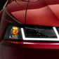Raxiom 99-04 Ford Mustang Axial Series Headlights w/ LED Bar- Black Housing (Clear Lens)