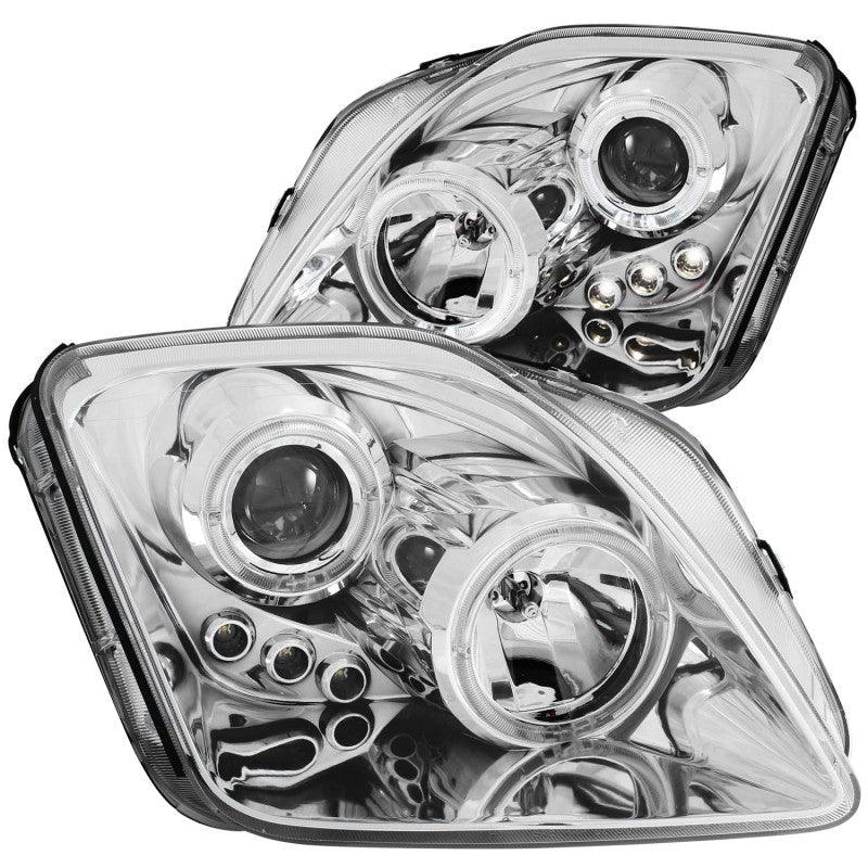ANZO 1997-2001 Honda Prelude Projector Headlights w/ Halo Chrome w/ LED | Too Fast Autoparts | Order Online | Canada & USA Shipping