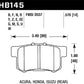Hawk 06+ Civic Si HPS Street Rear  Brake Pads