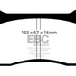 EBC 99-03 Aston Martin DB7 5.9 Bluestuff Front Brake Pads