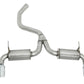 Gibson 14-21 Jeep Cherokee 3.2L 2.5in/2.25in Black Elite Cat-Back Dual Split Exhaust - Stainless