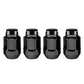 McGard Hex Lug Nut (Cone Seat Bulge Style) 1/2-20 / 3/4 Hex / 1.45in. Length (4-pack) - Black
