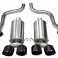 Corsa 2009-2013 Xtreme Axle-Back Exhaust w/Dual Black 3.5in Tips 09-13 Chevrolet Corvette C6 6.2L V8
