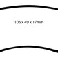 EBC 11+ Volvo S60 2.5 Turbo T5 (300mm Front Rotors) Redstuff Rear Brake Pads