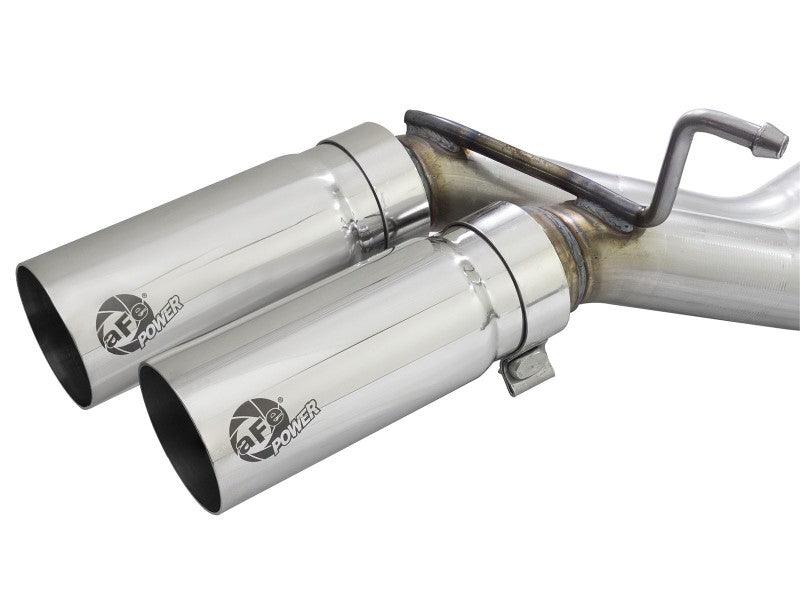 aFe Rebel 3in 409 SS Cat-Back Exhaust 2021 Ford F-150 V6 2.7L/3.5L (tt)/V8 5.0L w/ Polished Tips | Too Fast Autoparts | Order Online