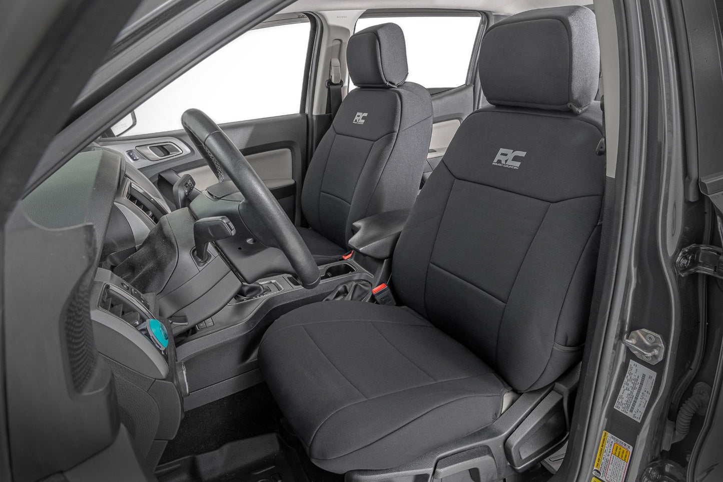 Seat Covers | FR Bucket and RR Bench w/armrest | Ford Ranger (19-23)