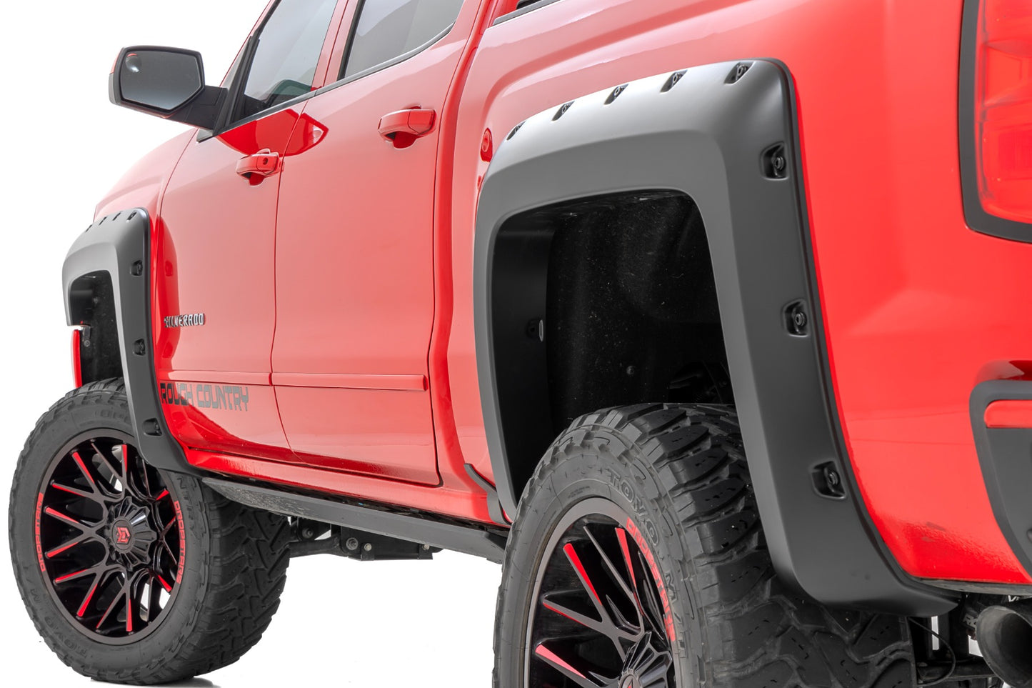 Pocket Fender Flares | 5'9" Bed | Gas Door | Gloss Black | Chevy Silverado 1500 (14-18)