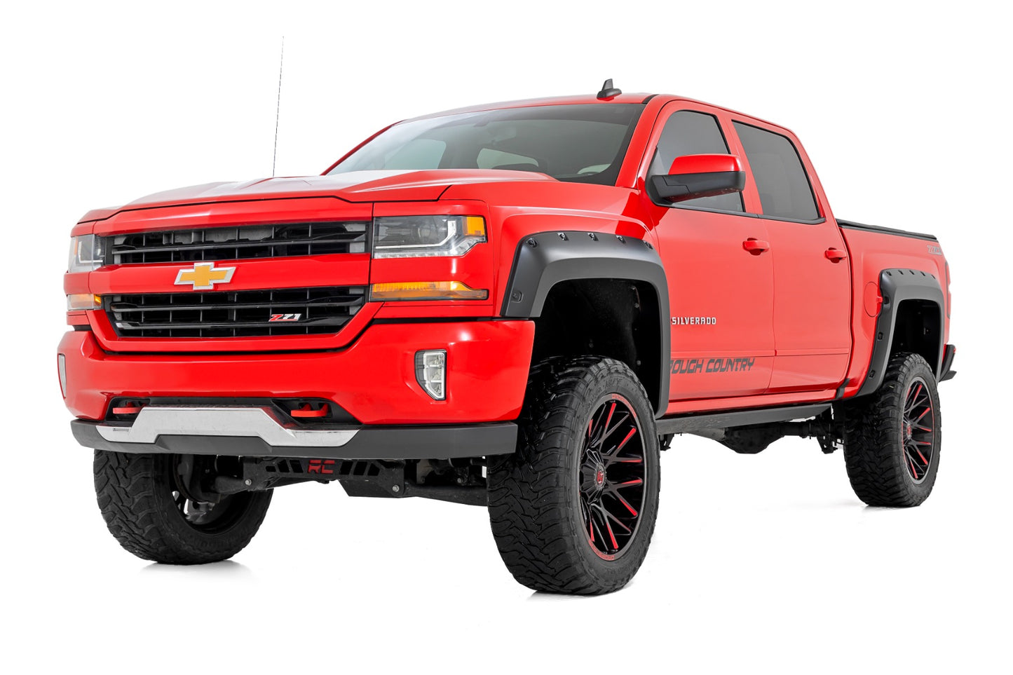 Pocket Fender Flares | 5'9" Bed | Gas Door | Gloss Black | Chevy Silverado 1500 (14-18)