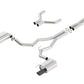Borla Atak Cat-Back 15-17 Ford Mustang GT 5.0L V8 MT/AT 3in pipe 4in Black Chrome Tips