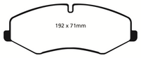 EBC 10-14 Land Rover LR4 5 Yellowstuff Front Brake Pads