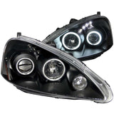 ANZO 2005-2006 Acura Rsx Projector Headlights w/ Halo Black | Too Fast Autoparts | Order Online | Canada & USA Shipping