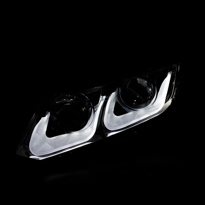 ANZO 2012-2015 Honda Civic Projector Headlights w/ U-Bar Black | Too Fast Autoparts | Order Online | Canada & USA Shipping