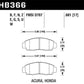 Hawk 04+ Accord TSX / 99-08 TL / 01-03 CL / 08+ Honda Accord EX HPS Street Front Brake Pads