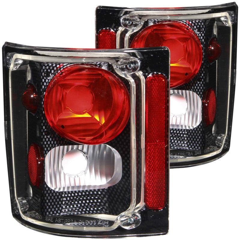 ANZO 1973-1987 Chevrolet C 10 Taillights Carbon | Too Fast Autoparts | Order Online