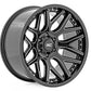 Rough Country 95 Series Wheel | Machined One-Piece | Gloss Black | 20x10 | 5x4.5 | -19mm
