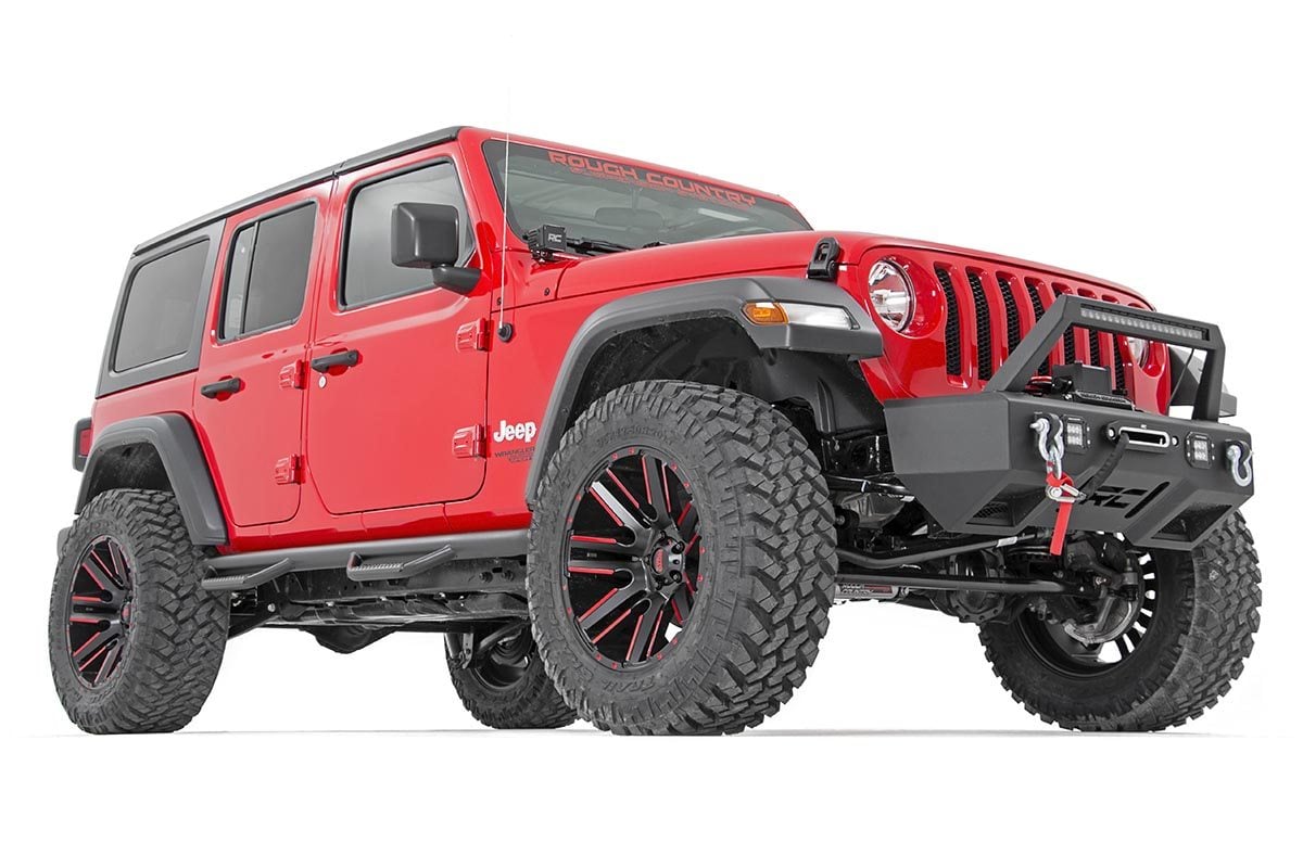 Nerf Steps | Wheel to Wheel | 4 Door | Jeep Wrangler JL 4WD (18-23)