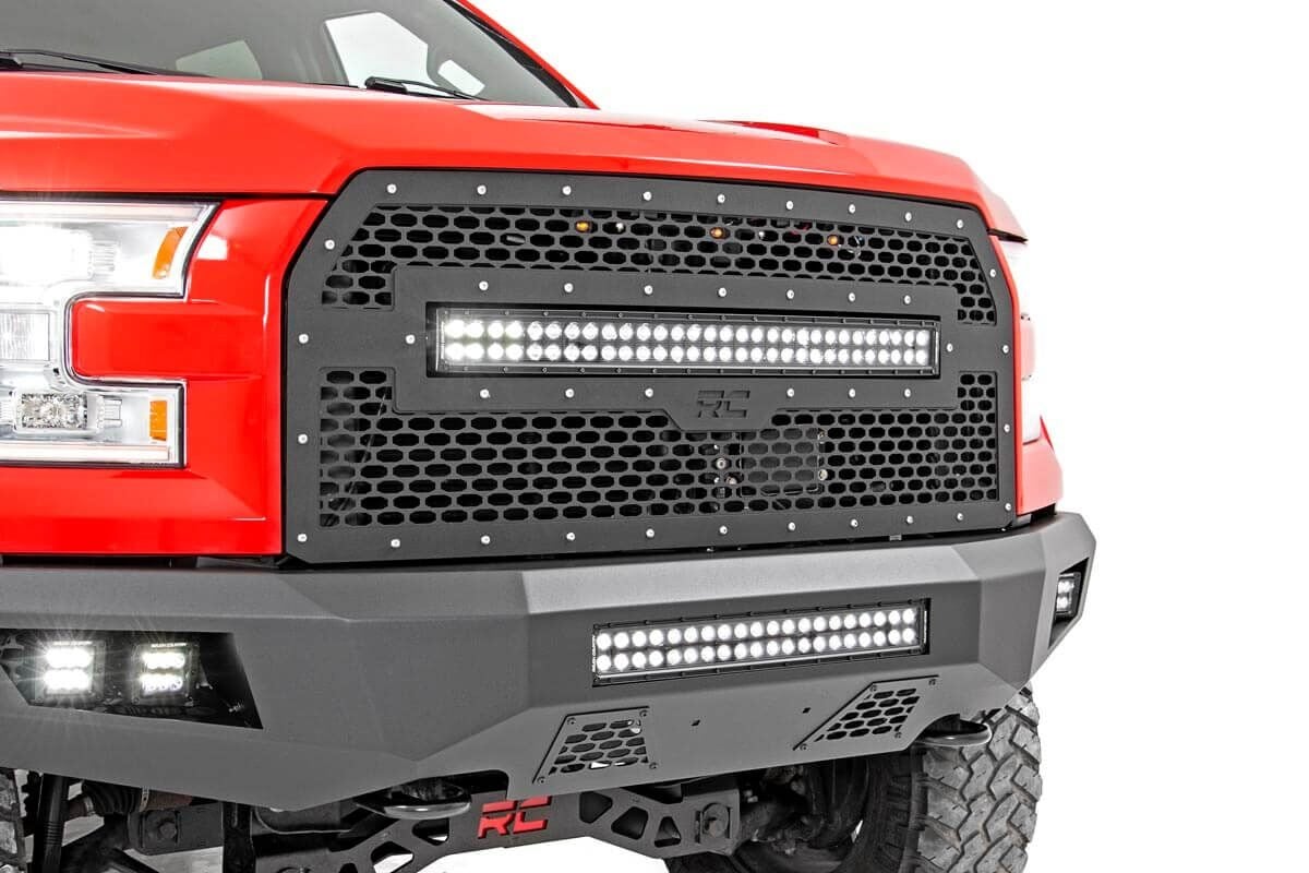 LED Light Kit | Mesh Grill Mount | Amber Marker | Ford F-150 (15-17)