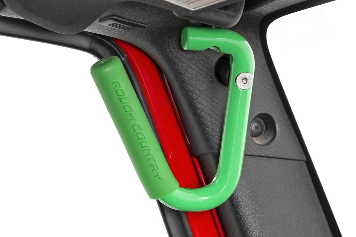 Grab Handles | Steel | FR & RR | Green | Jeep Wrangler JK  (07-18)