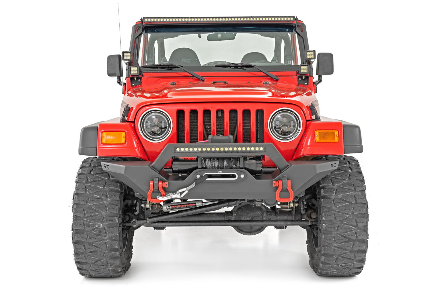 Headlights | DRL Halo LED | 7" | Jeep Wrangler TJ 4WD (1997-2006)