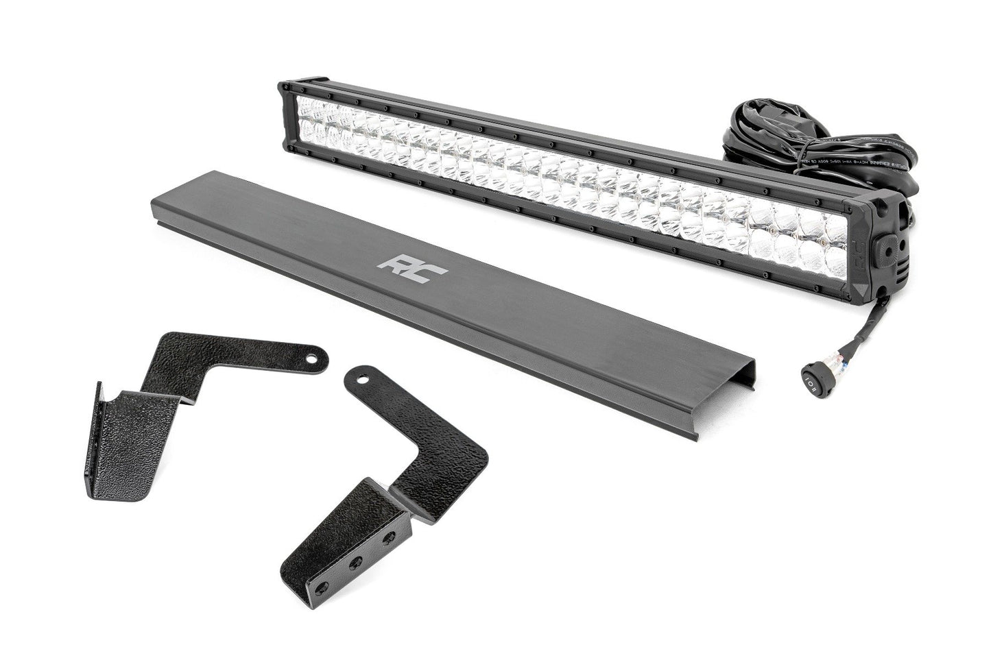 LED Light Kit | Bumper Mount | 30" Chrome Dual Row | White DRL | Toyota FJ Cruiser (07-14)