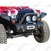 MBRP Front Stubby Non Winch Bumper Pkg, LineX Coated – 2007-2016 Jeep Wrangler JK