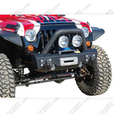 MBRP Front Stubby Non Winch Bumper Pkg, LineX Coated – 2007-2016 Jeep Wrangler JK  Too Fast Autoparts