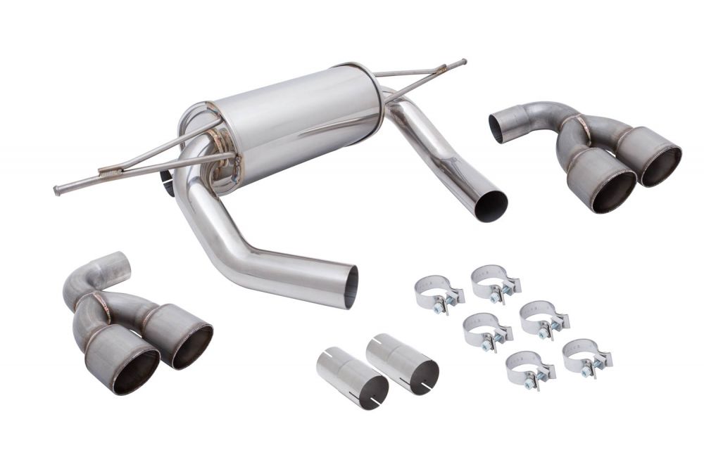 BMW M3 (F80) 15-19 / M4 (F82) 15-19 - Supremo Exhaust System - Raw Metal Tips - MR-ABE-BF82-RM