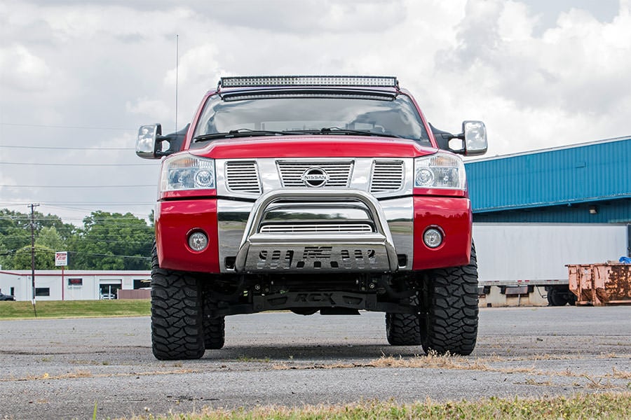 LED Light Mount | Upper Windshield | 50" Curved | Nissan Titan (04-15)