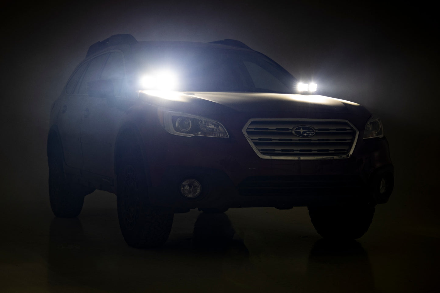 LED Light Kit | Ditch Mount | Dual 2" Black Pairs | White DRL | Subaru Outback (15-19)