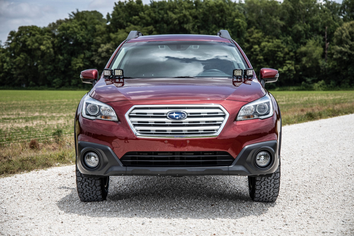 LED Light Kit | Ditch Mount | Dual 2" Black Pairs | White DRL | Subaru Outback (15-19)