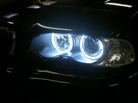 Phares de projecteur avec anneaux Halo pour BMW 2001 E46 M3 