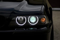 Phares de projecteur avec anneaux Halo pour BMW E39 Série 5 (LCI) 