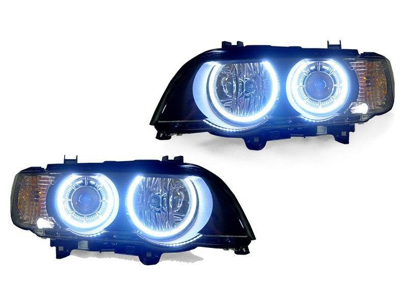 Projector Headlights With Halo Rings for BMW E53 X5 (Pre-LCI)  (2000-2003) | Too Fast Autoparts | Order Online