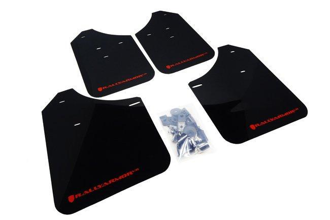 Rally Armor Front & Rear Mud Flaps – Black/Red Logo – ’09 – 13 Subaru Forester 2.5X, XT