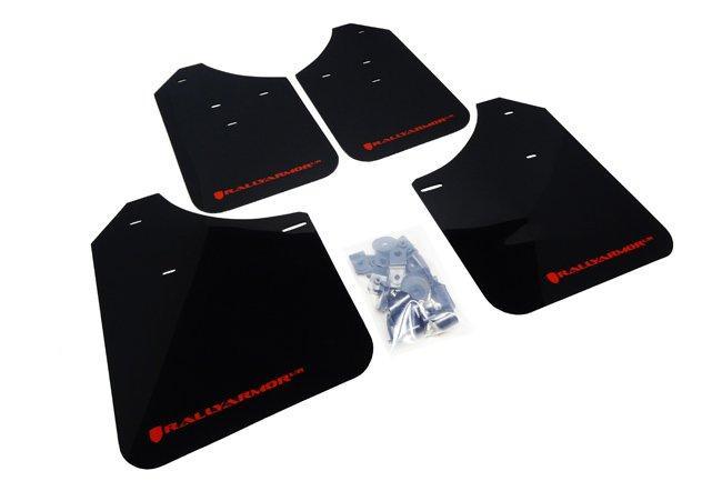 Rally Armor Front & Rear Mud Flaps – Black/Red Logo – ’10 – 16 Mitsubishi Outlander Sport Outlander Sport/ASX/RVR