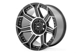 Rough Country 89 Series Wheel | One-Piece | Black Machined Gun Metal | 20x10 | 5x4.5 | -19mm