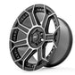 Rough Country 89 Series Wheel | One-Piece | Black Machined Gun Metal | 20x10 | 6x5.5 |  -25mm
