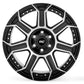 Rough Country 89 Series Wheel | One-Piece | Black Machined Gun Metal | 22x10 | 8x6.5 |  -19mm