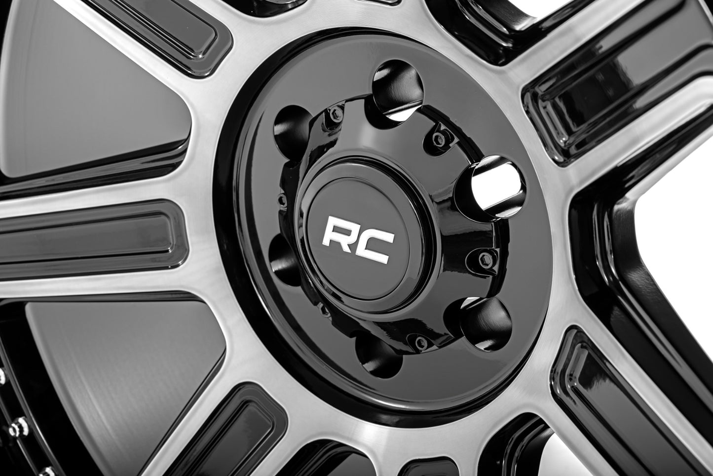 Rough Country 89 Series Wheel | One-Piece | Black Machined Gun Metal | 22x10 | 8x6.5 |  -19mm