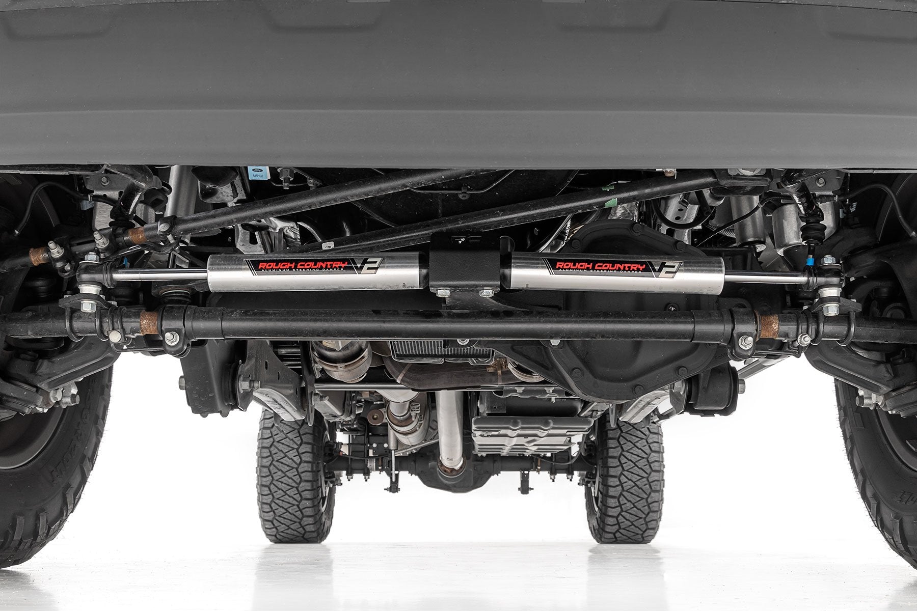 V2 Steering Stabilizer | Dual | 2-8 Inch Lift | Ford F-250/F-350 Super Duty (05-22)