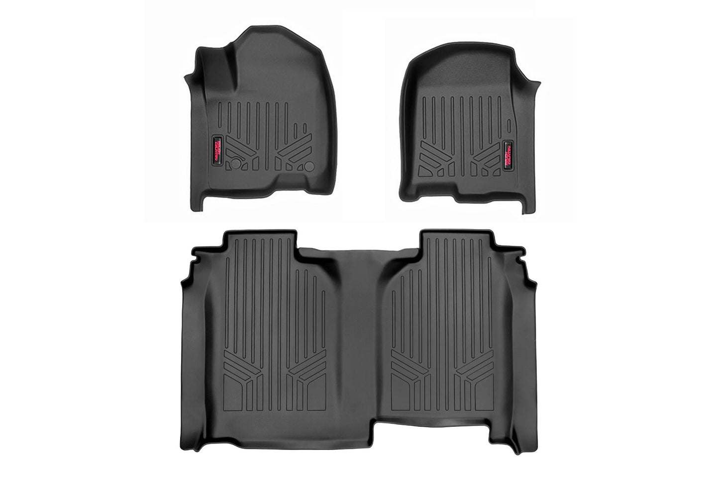 Floor Mats | FR & RR | FR Bucket | Crew | w/o Underseat Storage | Chevy/GMC 1500/2500HD/3500HD (19-23)